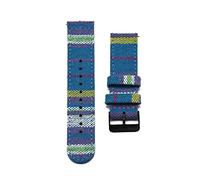 JUANZD Reloj Starp 20mm 22mm Tela Nylon relojes for hombres Relojes de mujer Pulsera Banda de muñeca(Black button 99,20mm)