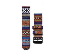 JUANZD Reloj Starp 20mm 22mm Tela Nylon relojes for hombres Relojes de mujer Pulsera Banda de muñeca(Black button 55,22mm)