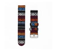 JUANZD Reloj Starp 20mm 22mm Tela Nylon relojes for hombres Relojes de mujer Pulsera Banda de muñeca(Steel buckle 1,20mm)
