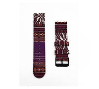 JUANZD Reloj Starp 20mm 22mm Tela Nylon relojes for hombres Relojes de mujer Pulsera Banda de muñeca(Black buckle 1212,22mm)