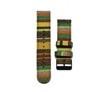 JUANZD Reloj Starp 20mm 22mm Tela Nylon relojes for hombres Relojes de mujer Pulsera Banda de muñeca(Black button 88,22mm)