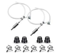 Juanzhiq Manguera de Purga de Frenos - Kit de Purga de Tubo con Válvula de Retención Unidireccional para Embrague de Coche y Motocicleta, Purgador Universal de Líquido de Frenos