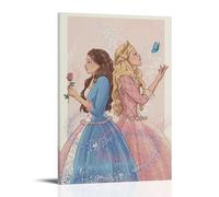 juaseehke Póster decorativo de Barbie como la princesa y el mendigo, 9 pósteres decorativos para habitación, póster estético para decoración de pared, 30 x 45 cm, estilo marco
