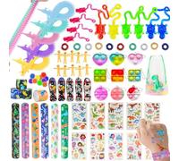 JUAUO 80 Pcs Fidget Toy Set, Juguetes Estrés y Ansiedad para Niños y Adultos, Antiestrés para Autismo y Tdah, Juguetes Sensoriales para Fiestas de Cumpleaños de Niños