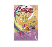JUAWEYQOEA Póster de Hora de Aventuras en lienzo para decoración de pared, pósteres, arte vintage, decoración estética para habitaciones, 30 x 45 cm, estilo sin marco