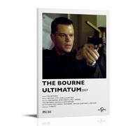 JUAWEYQOEA Póster de The Bourne Ultimatum para decoración de pared, pósteres, arte vintage, decoración estética para habitaciones, 40 x 60 cm, estilo marco