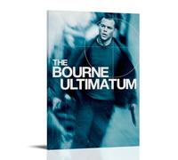 JUAWEYQOEA Póster de The Bourne Ultimatum para decoración de pared, pósteres, arte vintage, decoración estética para habitaciones, 30 x 45 cm, estilo marco