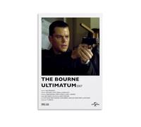 JUAWEYQOEA Póster de The Bourne Ultimatum para decoración de pared, pósteres de arte vintage, decoración estética para habitaciones, 60 x 90 cm, estilo sin marco