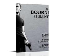 JUAWEYQOEA Póster de The Bourne Ultimatum sobre lienzo decorativo para pared, pósteres de arte vintage, decoración estética para habitaciones, 60 x 90 cm, estilo marco
