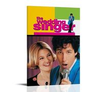 JUAWEYQOEA Póster de The Wedding Singer en lienzo para decoración de pared, pósteres, arte vintage, decoración estética para habitaciones, 60 x 90 cm, estilo marco