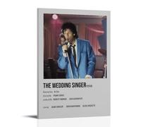 JUAWEYQOEA Póster de The Wedding Singer en lienzo para decoración de pared, pósteres, arte vintage, decoración estética para habitaciones, 40 x 60 cm, estilo marco
