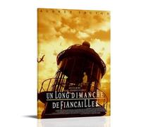 JUAWEYQOEA Un Long Dimanche De Fiançailles - Póster decorativo en lienzo para pared, pósteres, arte vintage, decoración estética para habitaciones, 50 x 75 cm, estilo marco