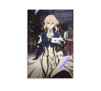 JUAWEYQOEA Violet Evergarden Anime2 - Póster decorativo en lienzo para pared, pósteres, arte vintage, decoración estética para habitaciones, 20 x 30 cm, estilo sin marco