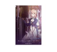 JUAWEYQOEA Violet Evergarden Anime5 - Póster decorativo en lienzo para pared, pósteres, arte vintage, decoración estética para habitaciones, 30 x 45 cm, estilo sin marco