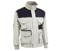 JUBA Chaqueta multibolsillos 65% pol/35% algodón Beige/detalles negros,Hasta fin de existencias - SIZE: M