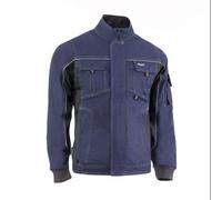 Juba Chaqueta multibolsillos 68% algodón, 30% poliéster y 2% elastano, 260 g/m², Marino con detalles negros - SIZE: XS