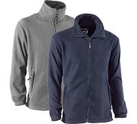 Juba Chaqueta polar básica con cierre de cremallera 100% poliéster polar de 240 g/m², Azul marino - SIZE: L