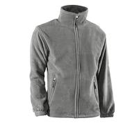 JUBA Chaqueta polar forrada con cierre de cremallera 100% poliéster polar de 330 g/m², Gris - SIZE: XL
