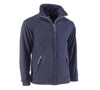 JUBA Chaqueta polar forrada con cierre de cremallera 100% poliéster polar de 330 g/m², Marino - SIZE: 3XL