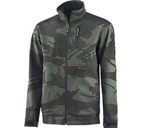 JUBA Chaqueta tejido cortavientos triple capa, 94% pol/6% elastano, Estampado camuflaje, Verde - SIZE: M