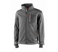 JUBA Chaqueta tejido cortavientos triple capa con membrana TPU, Puño elástico Lycra, Gris/negro - SIZE: 3XL
