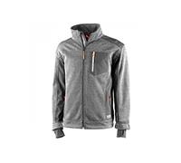 JUBA Chaqueta tejido cortavientos triple capa con membrana TPU, Puño elástico Lycra, Gris/negro - SIZE: XL