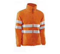 Juba Forro polar 100% pol con bandas reflectantes 3M, Naranja flúor.Hasta fin de existencias - SIZE: M
