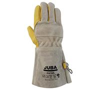 Juba G, cuero flor vacuno hidrofugado en palma/índice/pulgar, Dorso y manguito de serraje - SIZE: 9