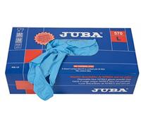 Juba - Guante sin soporte nitrilo talla s azul (100u)