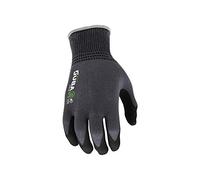 JUBA Guantes de Trabajo de Seguridad con tecnología de nitrilo PFT - Fabricado con Fibra ecológica Ingenia, Nailon y Elastano - Compatible con Pantalla táctil - Negro (9)