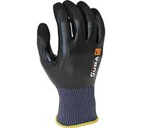 Jubappe Guante de trabajo G - Nylon con doble recubrimiento nitrilo/PU (base acuosa) - Negro Talla 10