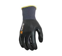 Juba Guantes de Trabajo Nailon Nitrilo Negro