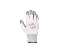 Juba G, nailon sin costuras con recubrimiento de nitrilo estanco, gris/blanco - SIZE: 10