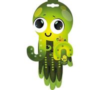 Juba G, nailon sin costuras recubierto látex rugoso, verde - SIZE: 8Y