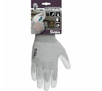 JUBA Guante antiestático H1414530/8 – Nailon y carbono sin costuras, palma PU – Talla 8