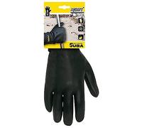 JUBA Guante nitrilo microfoam con forro polar para trabajos en frío negro Talla 8