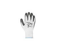 Juba - Guante eco-nit poliester blanco nitrilo gris talla 10 bolsa