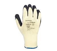 Juba - Guante poliester algodón palma latex negro talla 9