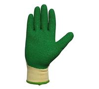 Juba G.poliéster sin costuras recubierto látex rugoso ½ dorso, amarillo/verde - SIZE: 7