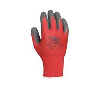 Juba G, poliéster sin costuras recubierto látex rugoso, rojo/gris - SIZE: 8
