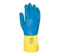 Juba G, sin soporte neopreno s/látex flocado ligero, azul/amarillo - SIZE: 10