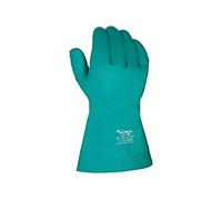 Juba G, sin soporte nitrilo flocado ligero, verde - SIZE: 8