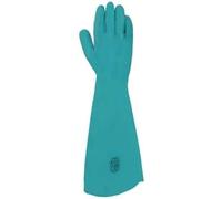 Juba g, sin soporte nitrilo satinado, largo 46 cm, verde - size: 9