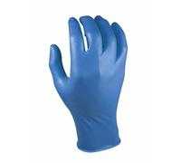 Juba "Grippaz" G, desechable nitrilo escamado sin polvo, azul - SIZE: 10