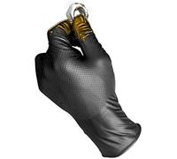 Juba 'grippaz' g, desechable nitrilo escamado sin polvo, azul - size: