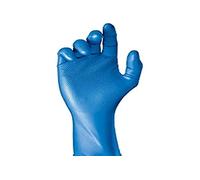 Juba "Grippaz" G, desechable nitrilo escamado sin polvo, azul - SIZE: 8