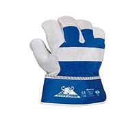 Juba - Guante americana serraje+algodón gris talla 10