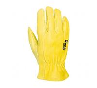 Juba - Guante cuero flor amarillo elastico/a talla 9