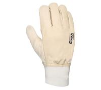 Juba - Guante cuero flor vacuno talla 9 beige