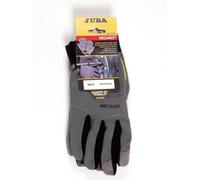 Jubappe Guante 8 de cuero sintetico con spandex y velcro rojo